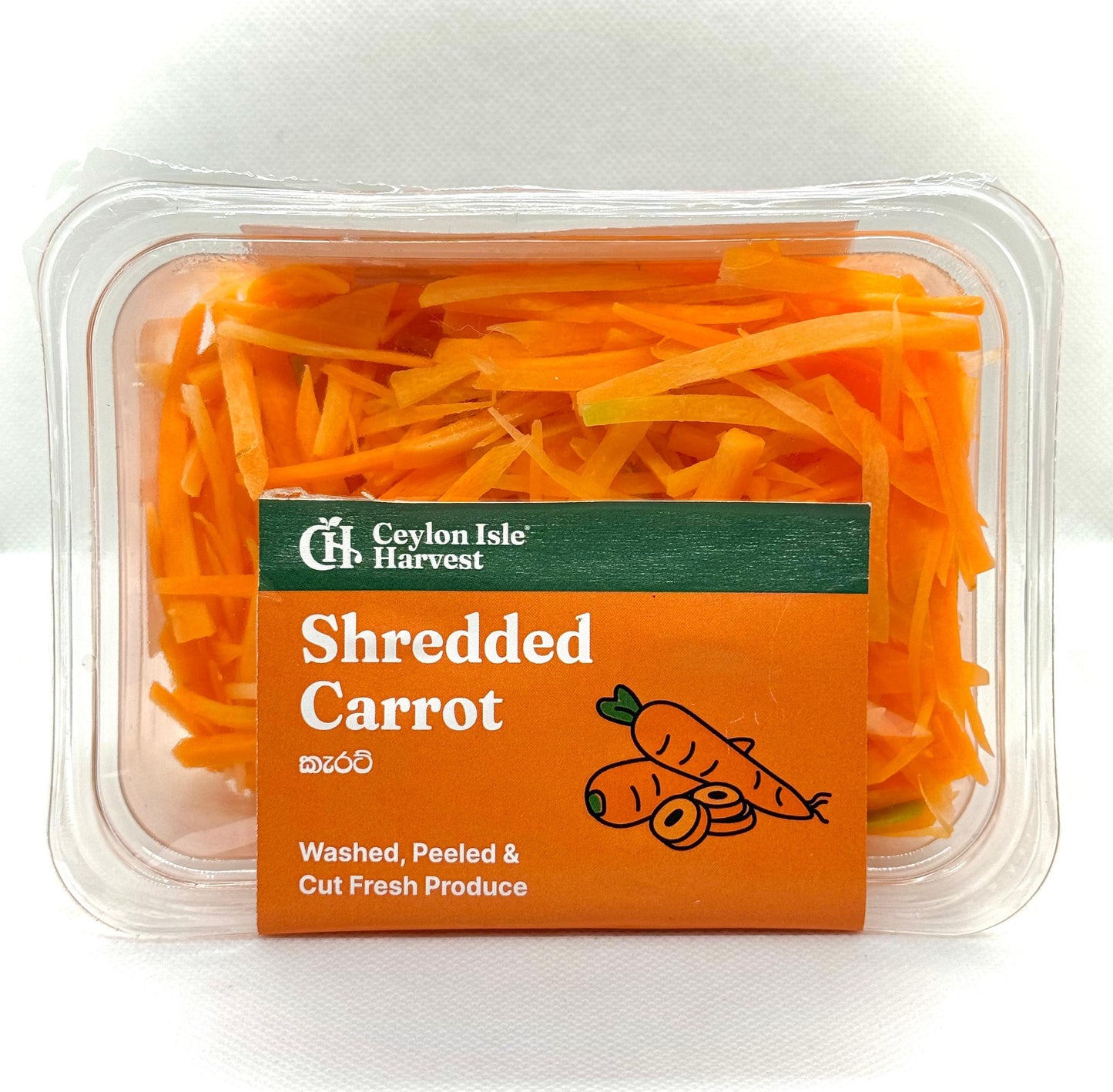 Washed, peeled & Shreeded carrot 200g