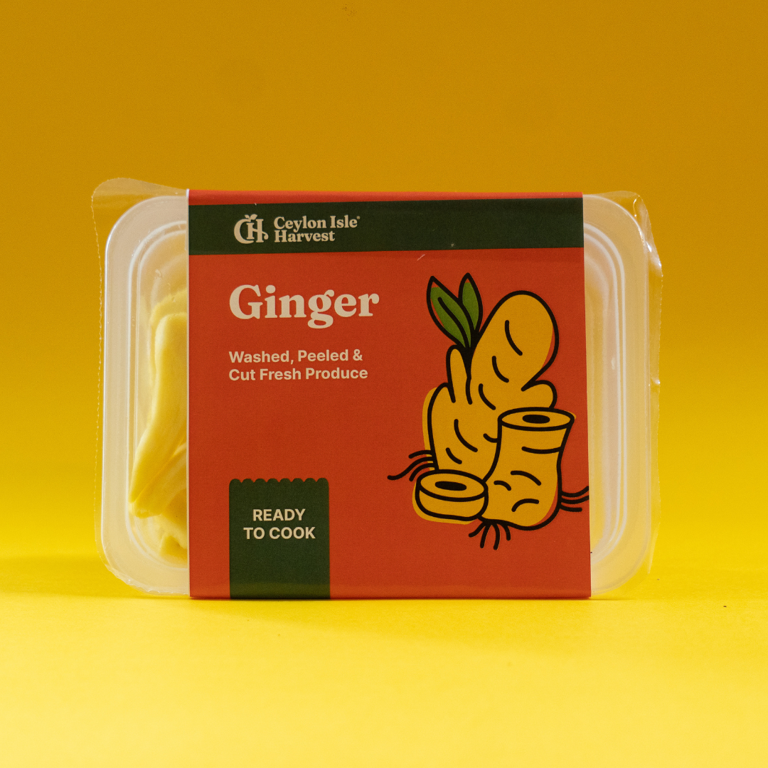 Washed and Peeled Fresh Ginger - 100g