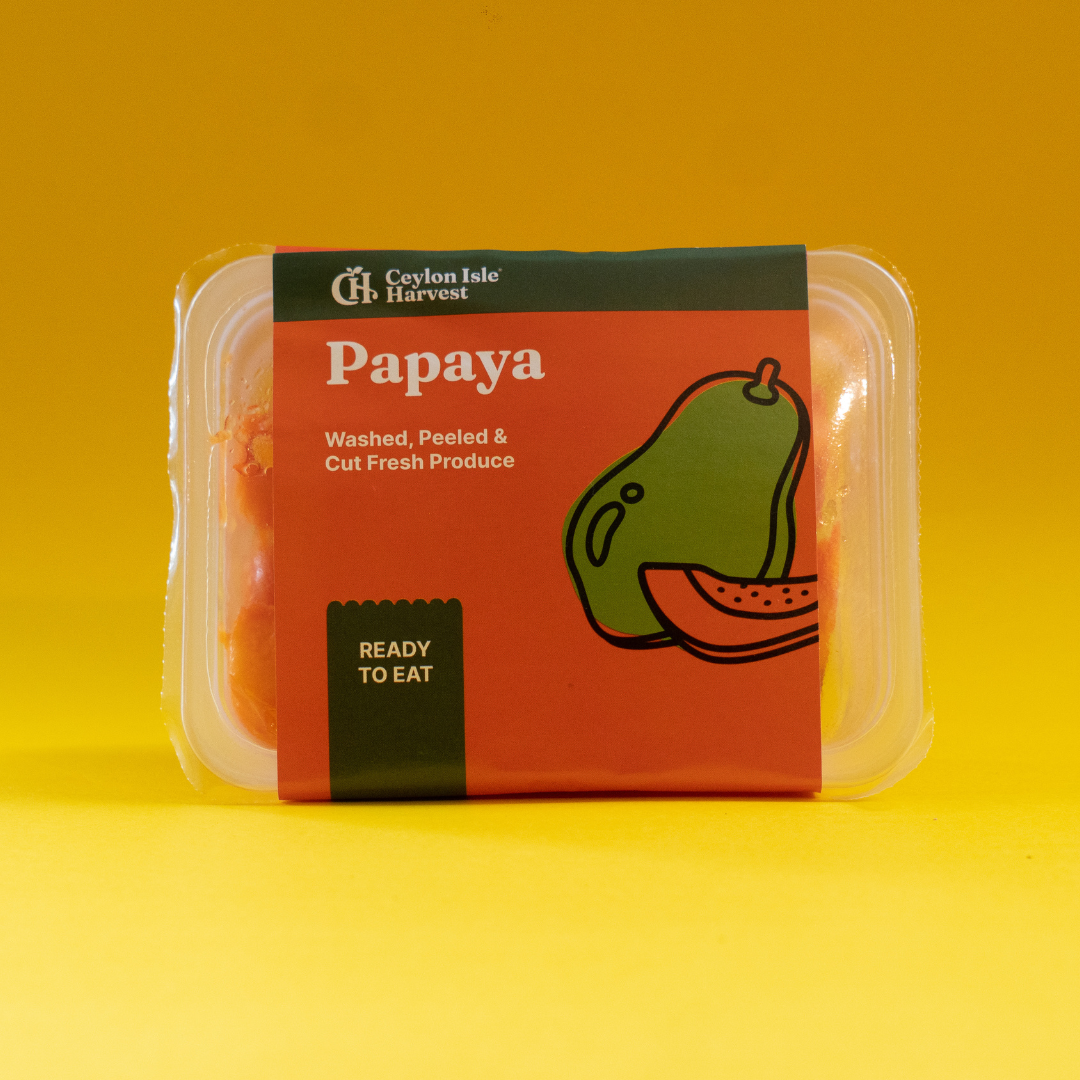 Washed, Peeled and Cut Fresh Papaya - 250g