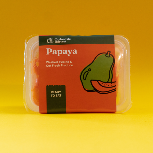 Washed, Peeled and Cut Fresh Papaya - 250g